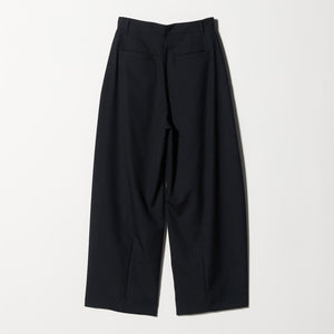 毛ポリエステル カーブパンツ ウォッシャブル