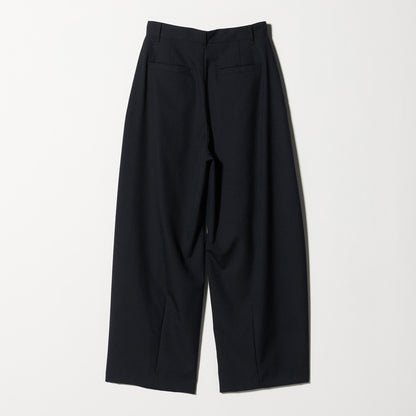 毛ポリエステル カーブパンツ ウォッシャブル