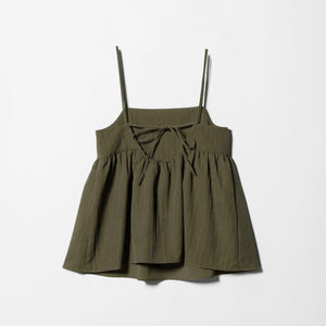 ポリエステルジャガード レイヤードキャミソール