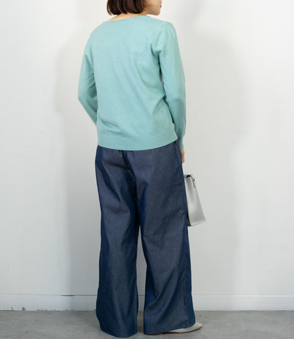 デニムライクイージーパンツ