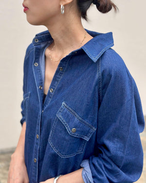 ソフトデニムシャツ