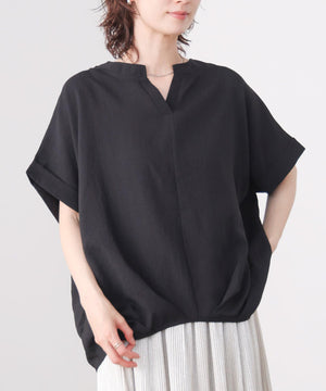 リネンライクスキッパーブラウス