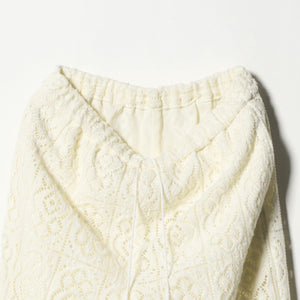 ポリエステル レースイージーパンツ