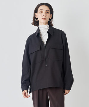 コットンカシミヤ タートルネックカットソー