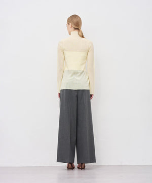 シアーニット コンビトップス