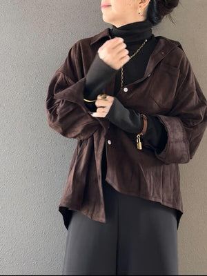 スウェードシャツ