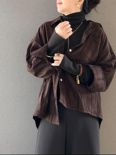スウェードシャツ
