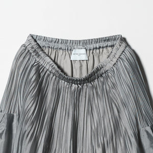 シャンブレー オーガンザ ポケット スカート