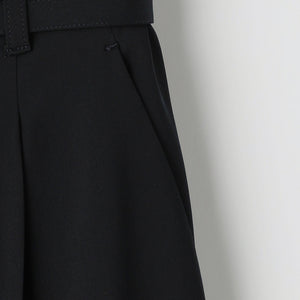 サラフール ベルト ワイド パンツ -マシンウォッシャブル・ストレッチ・UVカット-