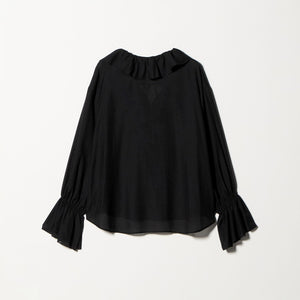 ラッフル スキッパーブラウス