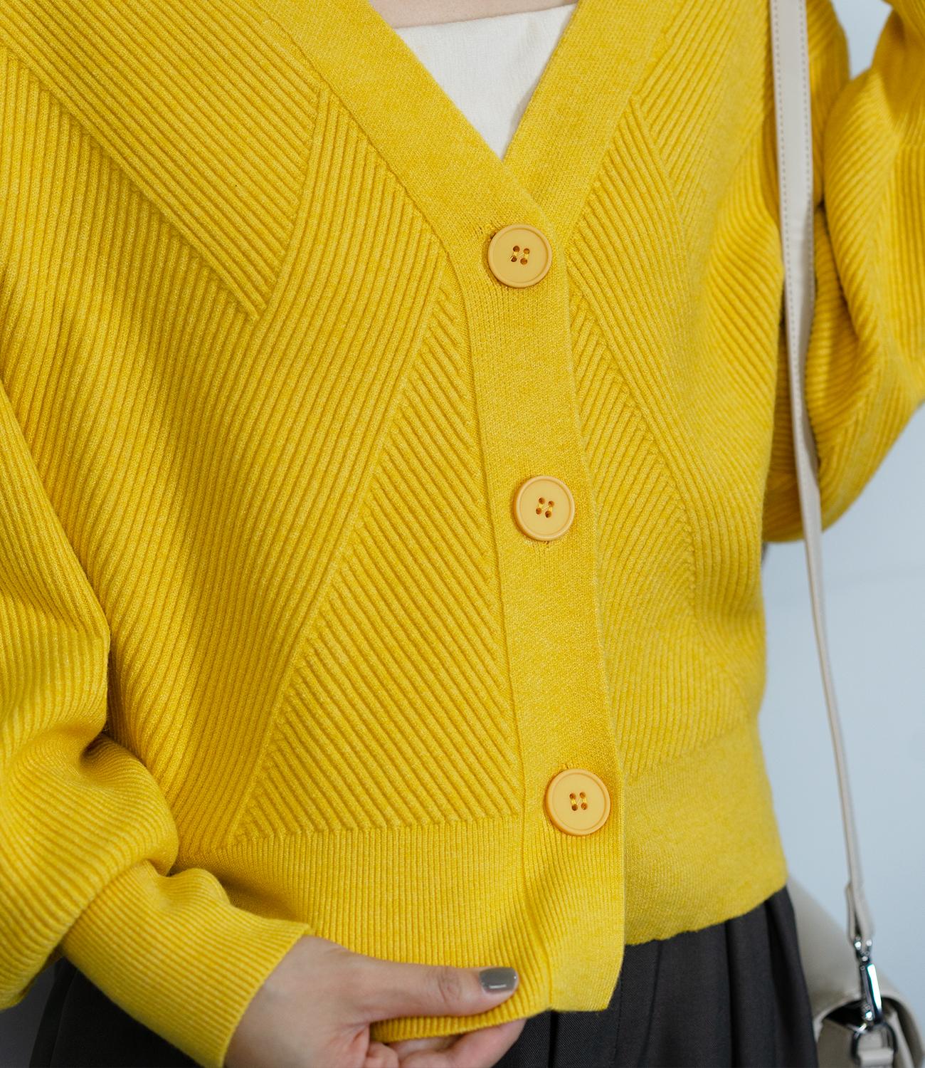 デザイン編みニットカーディガン