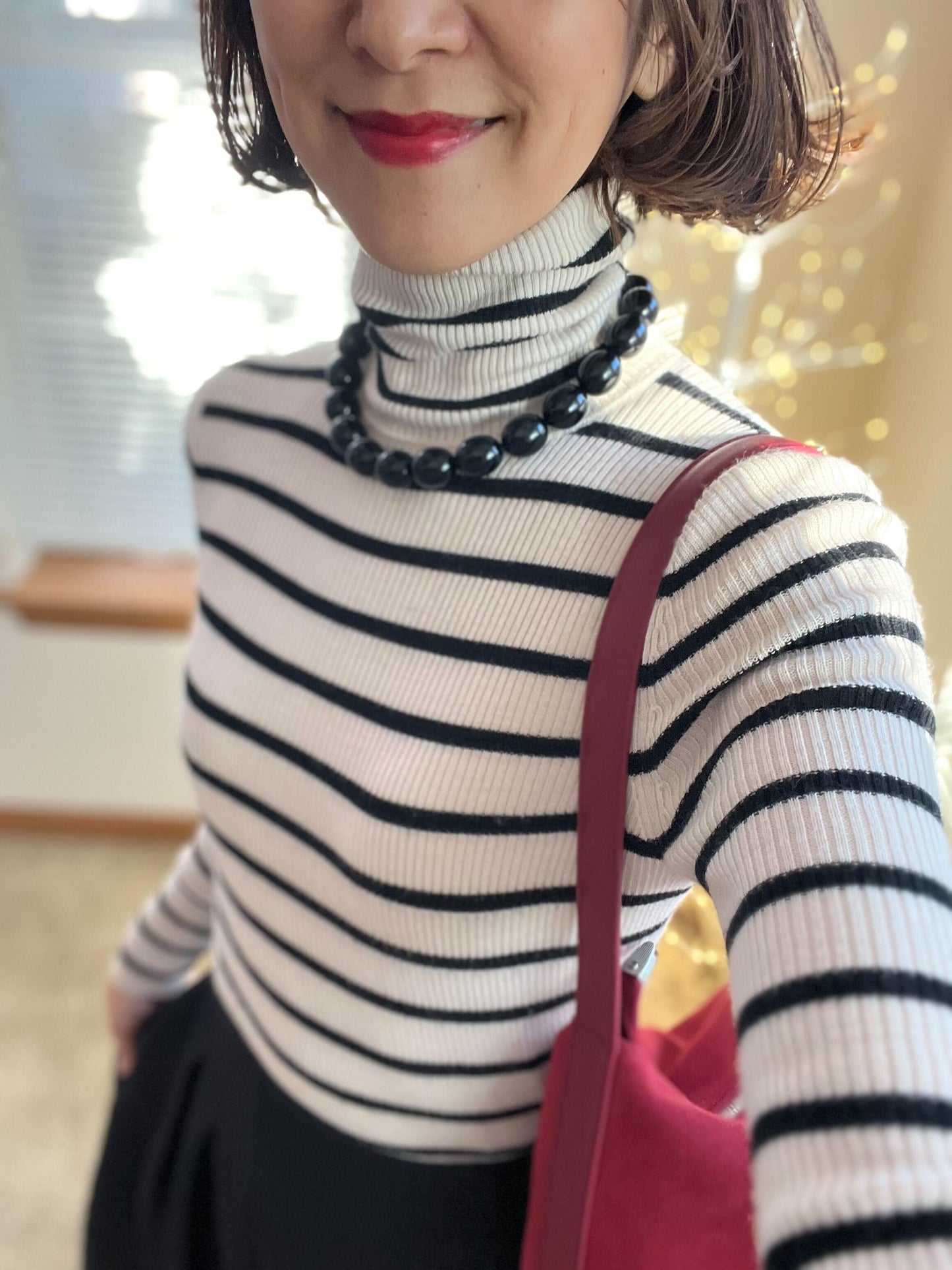 ぶどうの実ブラックネックレス