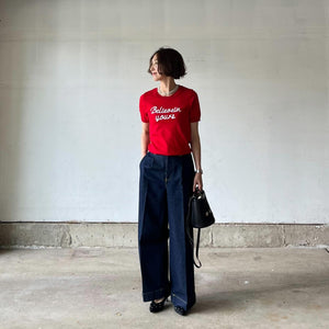 刺繍ロゴニット