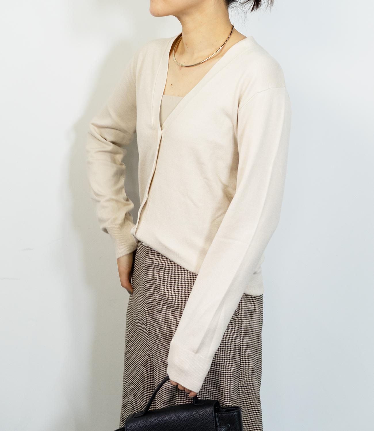 ソフトタッチVネックニットカーディガン