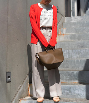 【UV加工・接触冷感】クルーネックカーディガン