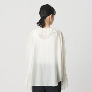 ラッフル スキッパーブラウス