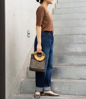 ダブルチュールハーフスリーブカットソー