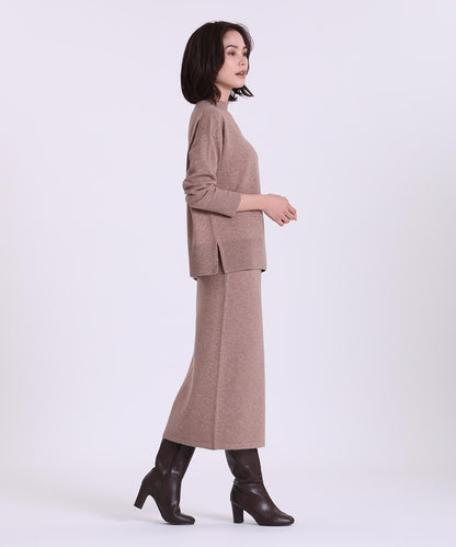 ストレートウールニットスカート