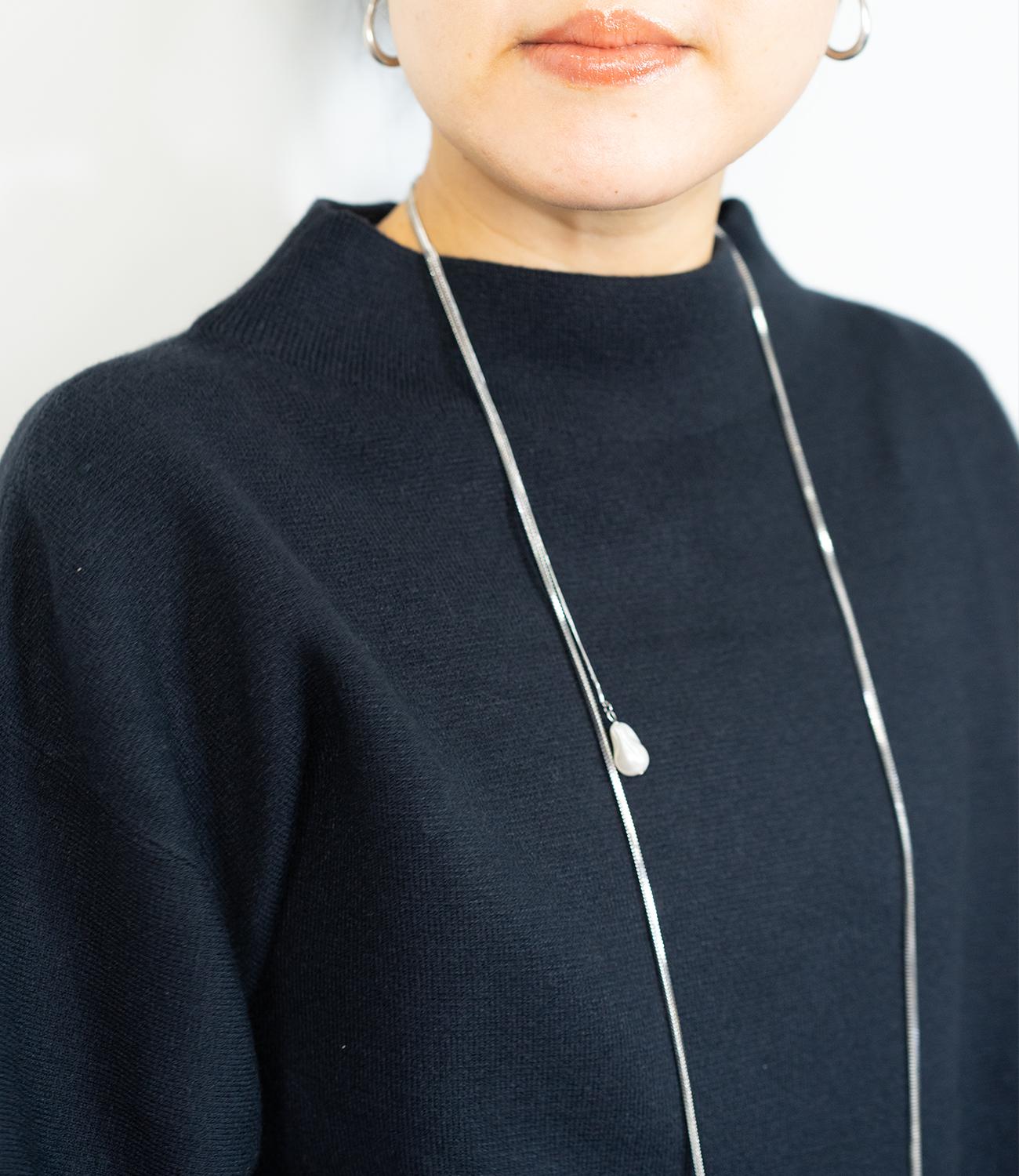 袖パールふわり袖ニット