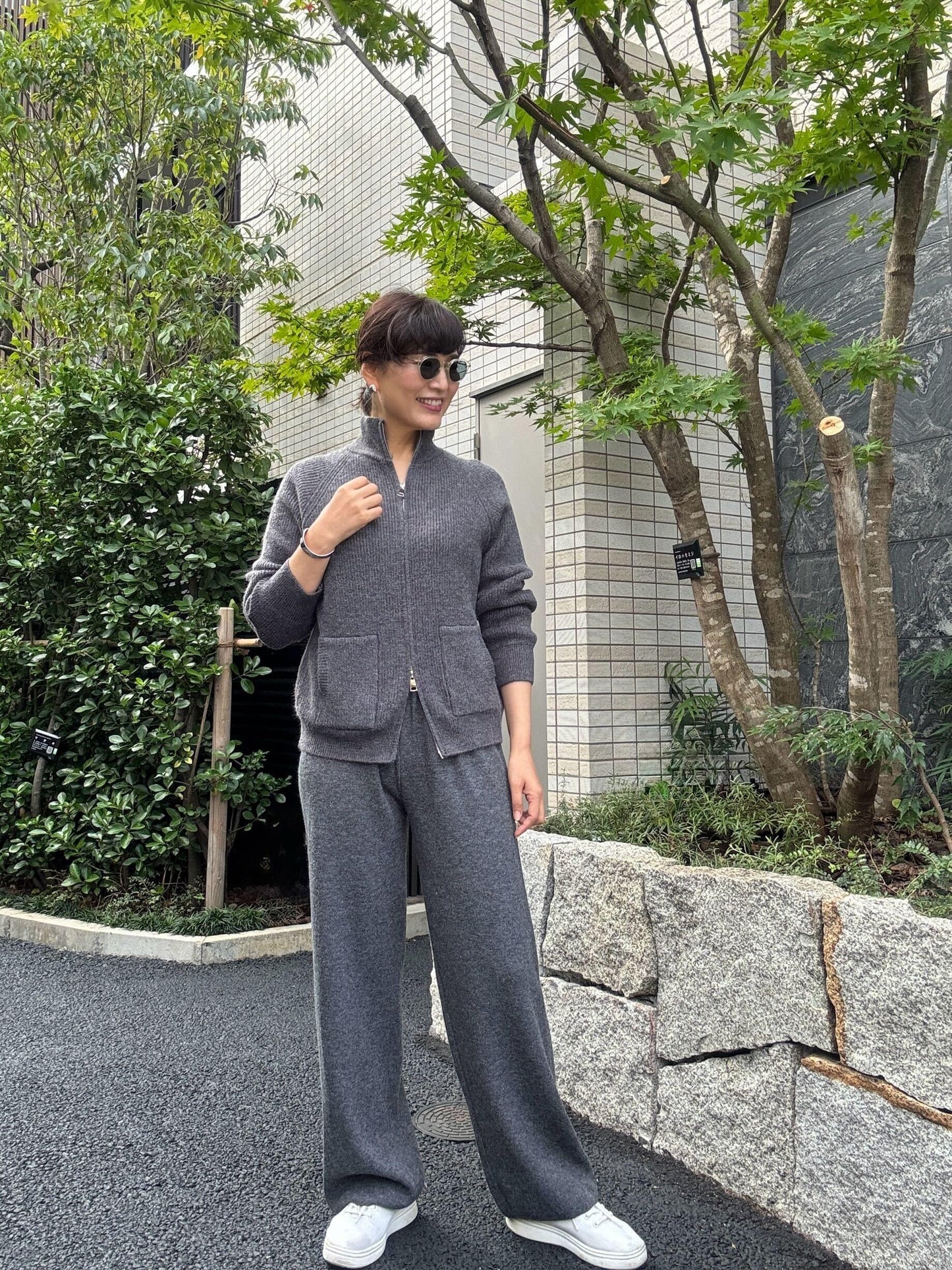 ジップニットセットアップ