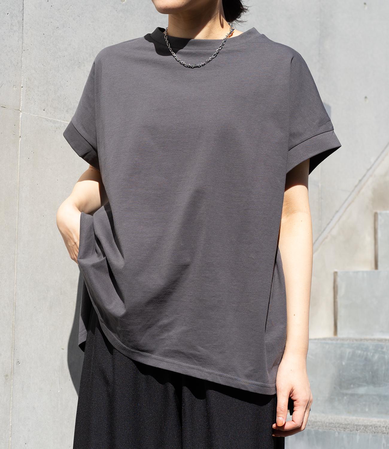 【接触冷感】フレンチスリーブチュニックカットソー
