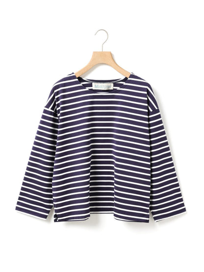 MidiUmi ボーダーワイドプルオーバー