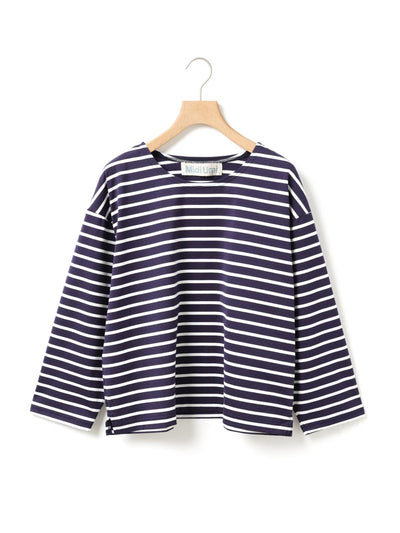 MidiUmi ボーダーワイドプルオーバー