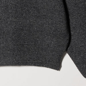 ウールブレンド シルクネップ ニットプルオーバー