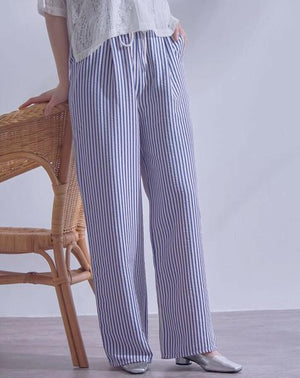 ストライプイージーパンツ