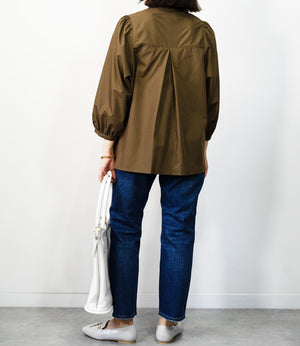 ギャザースリーブブラウス