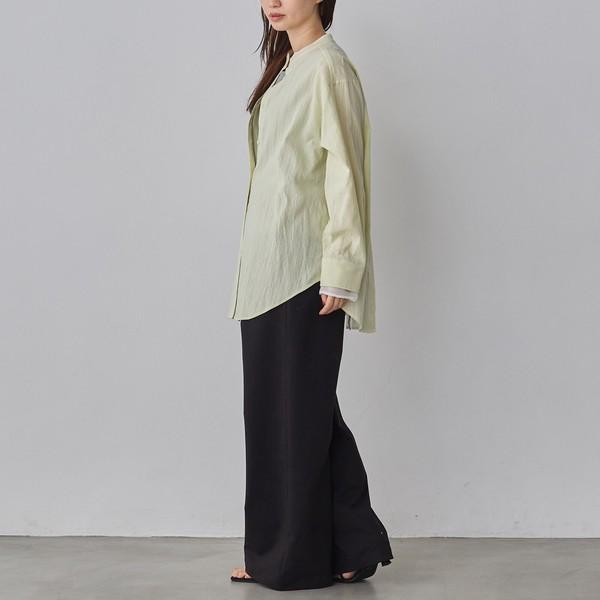 バックコンシャスロングシャツ