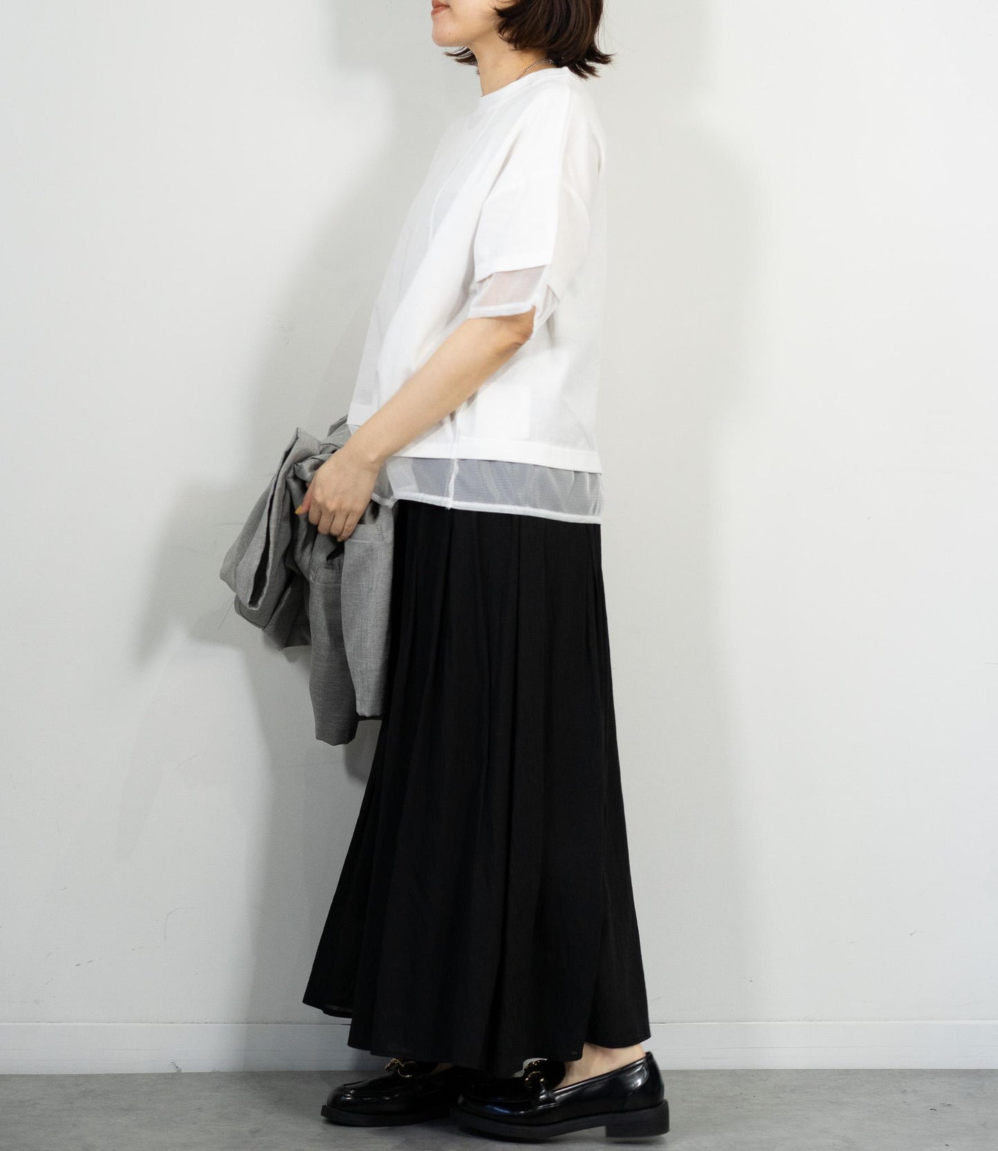 メッシュデザインTシャツ