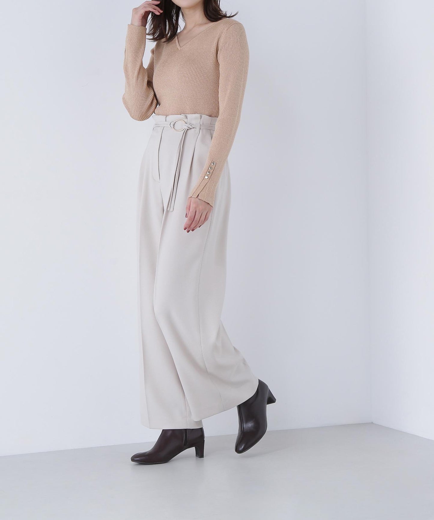 ダブルベルトワイドパンツII