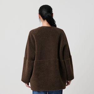 【WEB限定】ボア×フェイクムートン リバーシブルジャケット