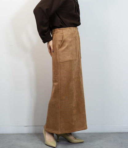 マシュマロスウェードタイトスカート