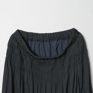 【WEB限定】シャーリング キリカエ フレアスカート