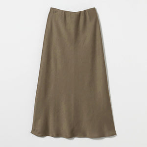 ポリエステルサテン マーメイドフレアスカート