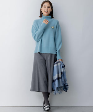 ウールカシミヤミックス ロールネック ニット