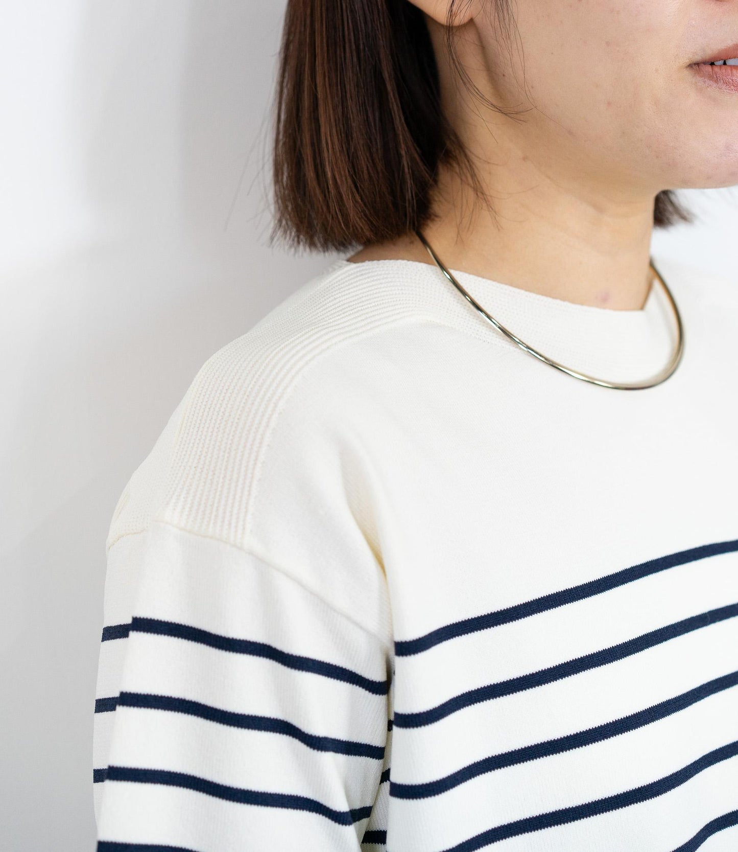 ハーフスリーブニット