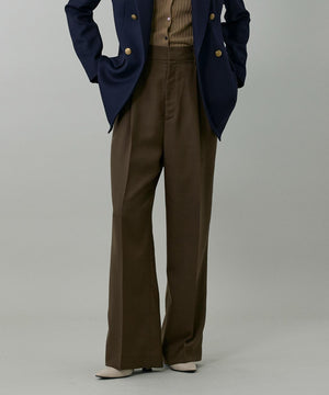 ライトカルゼ ツータックワイドパンツ