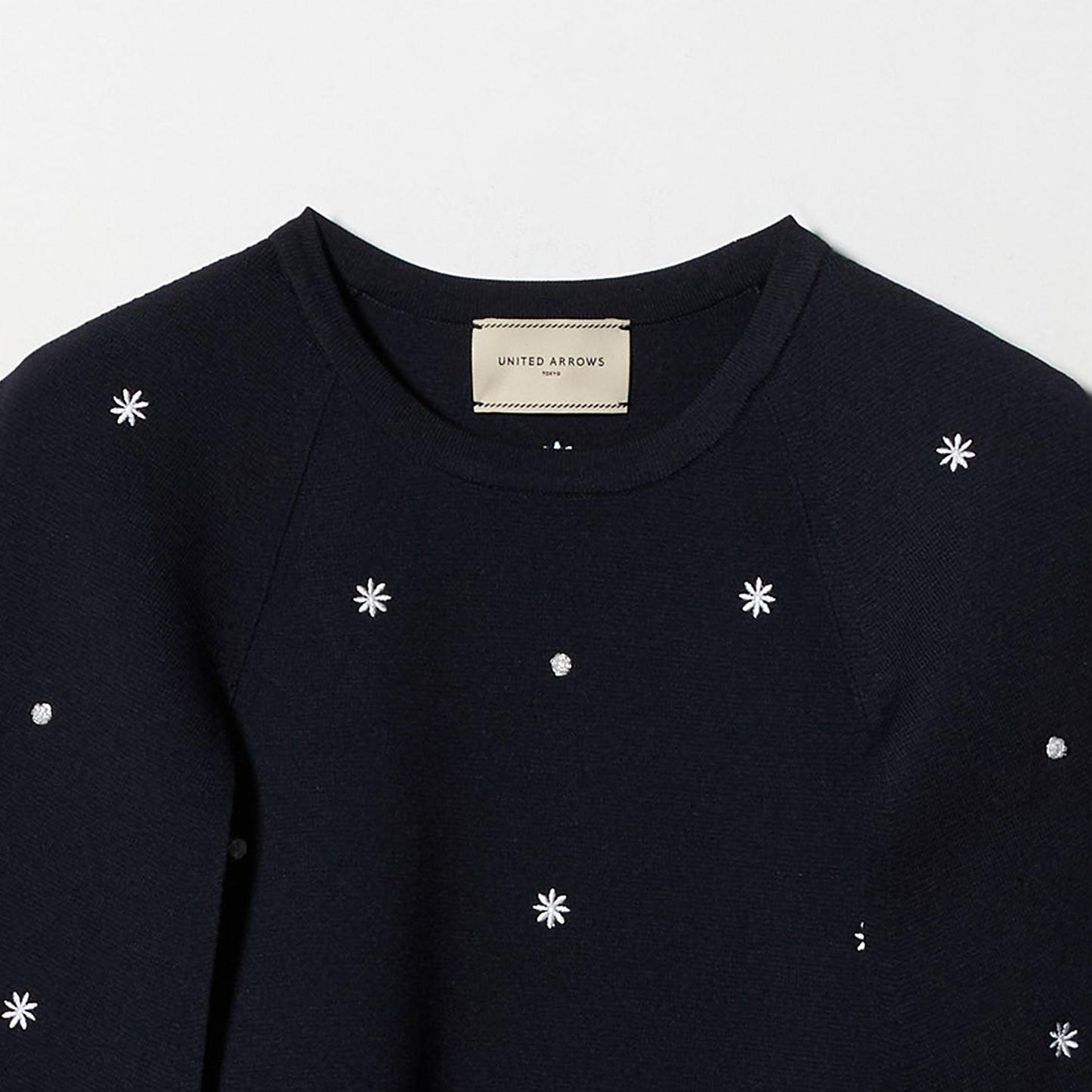 エンブロイダリー フラワー ケープニット ‐ウォッシャブル‐