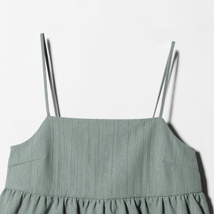 ポリエステルジャガード レイヤードキャミソール