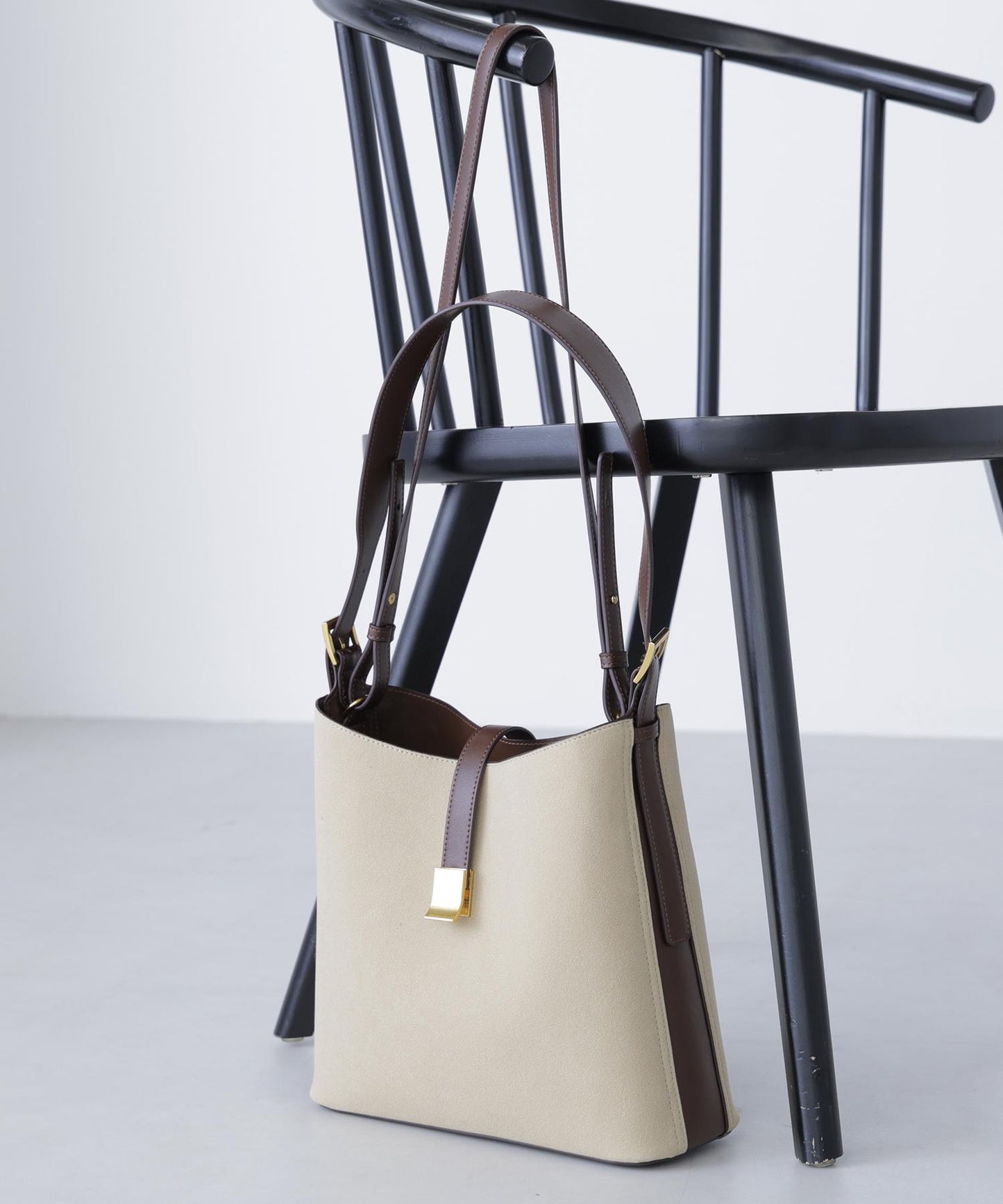 スウェードコンビワンショルダーバッグ