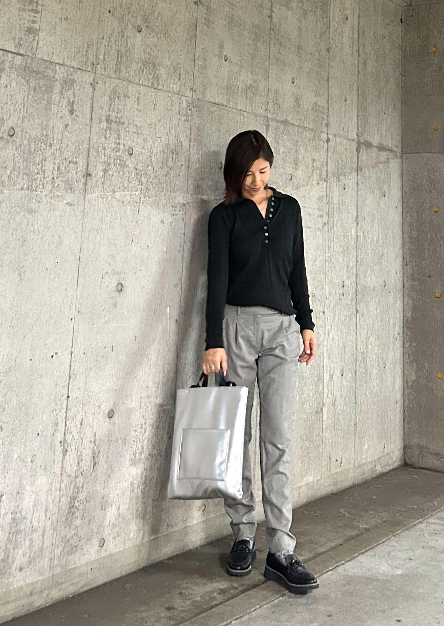 ポロニットリブプルオーバー