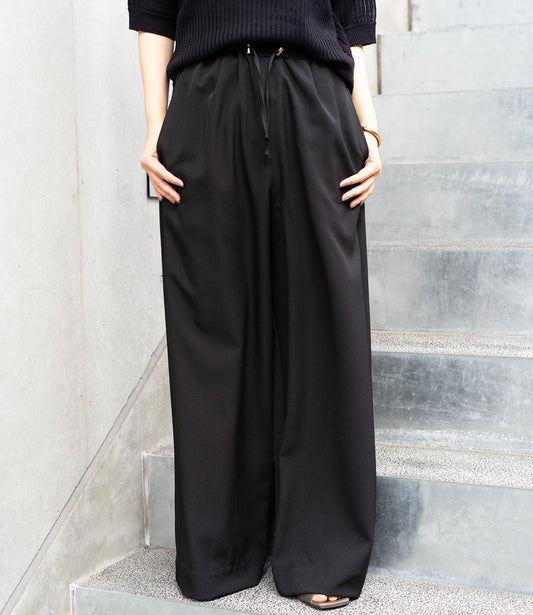 ウエストドロストイージーワイドパンツ
