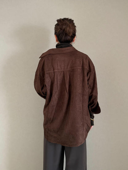 スウェードシャツ