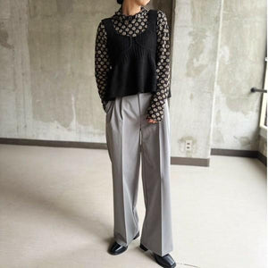 美シルエットストレートパンツ