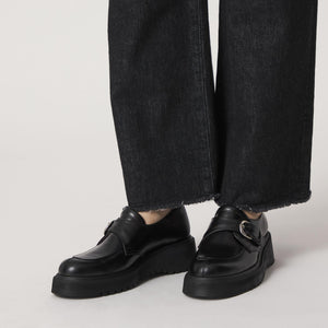 モンクストラップボリュームソールフラット55↑