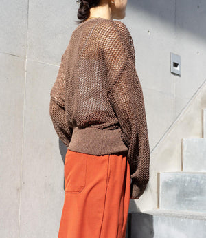 ダブルジップメッシュラメカーデブルゾン