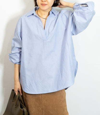 オックスコットンスキッパーシャツ